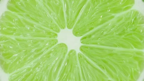 Lime, citrus fruit cut middle close-up Stock-Footage 166105831