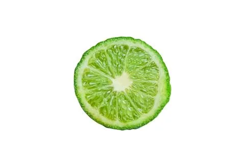 Lime closeup isolated on white background. Foto stock