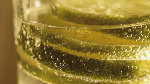 Lime cocktail with water drop Stock Footage 41251860