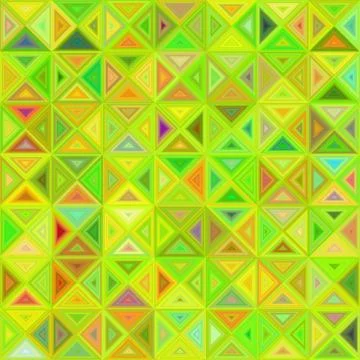 Lime color abstract triangle mosaic background Ilustração Stock