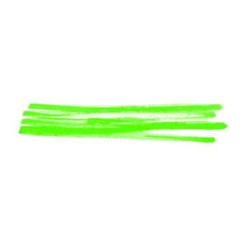 Lime color marker scribble line or stain realistic style Stock Illustration