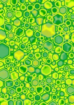 Lime cube blobs Stock Illustration