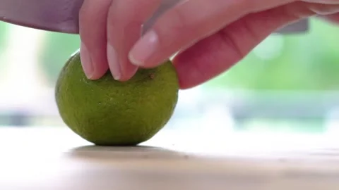 Lime cutting Video stock 142514765