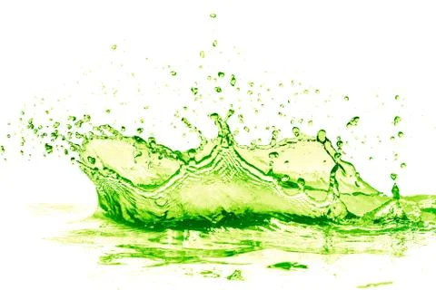Lime drink splash Stock Photos
