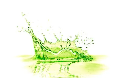 Lime drink splash Stock Photos