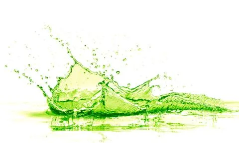 Lime drink splash Stock Photos