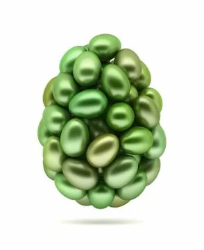 Lime easter eggs. Stock Illustration