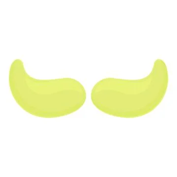 Lime eye patch icon cartoon . Mask face 스톡 일러스트
