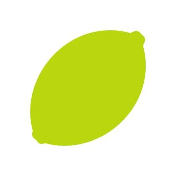 Lime flat icon Stock Illustration
