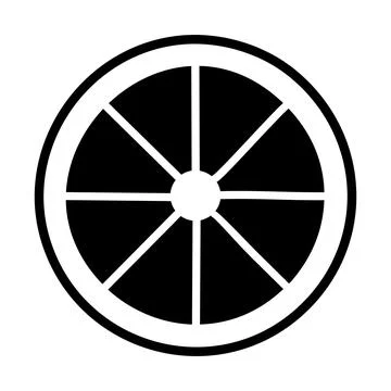 Lime flat icon. Pictogram for web page, mobile app, promo Stock Illustration