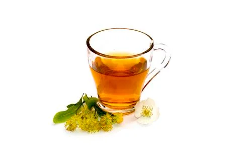 The lime flower tea Stock Photos