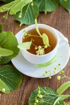 Lime flower tea Stock-Fotos