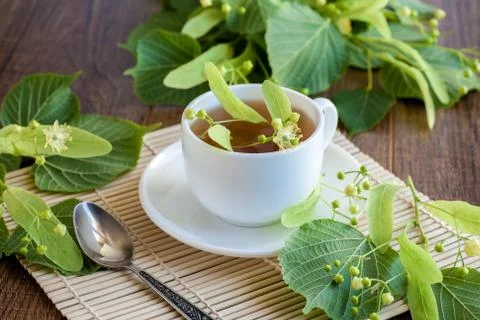 Lime flower tea Stock-Fotos
