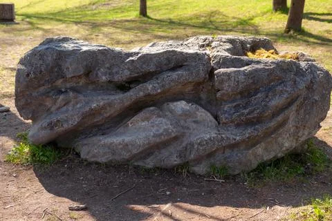 Lime - formed by the glacier Stock Photos