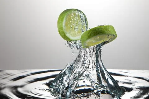 Lime FreshSplash Stock Photos