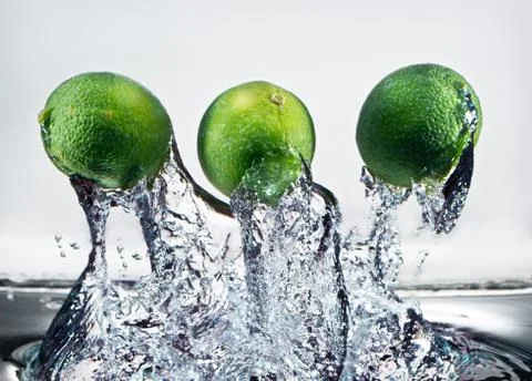 Lime FreshSplash Stock Photos