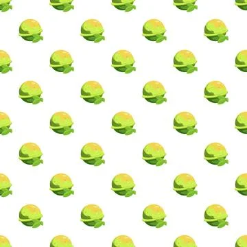 Lime fruit bath bomb seamless pattern background Illustrazione stock