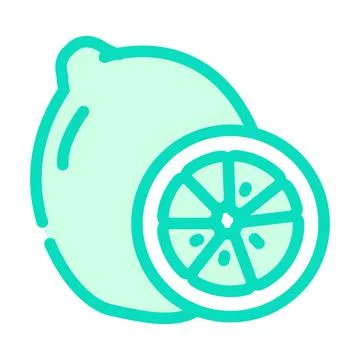 Lime fruit color icon vector illustration Stock Illustration