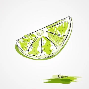 Lime fruit Stock Illustration