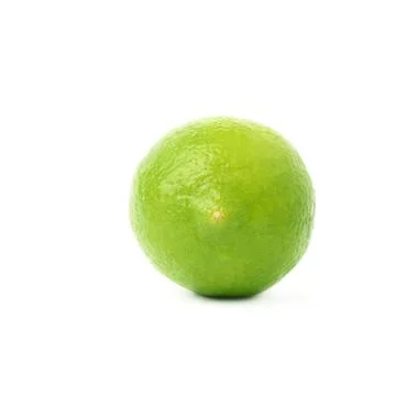 Lime fruit isolated over the white background Stock Photos