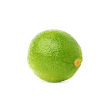 Lime fruit isolated over the white background Stock Photos