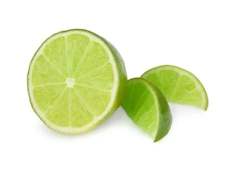 Lime fruit isolated Stock Photos