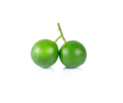 Lime fruit isolated on white background. Foto stock