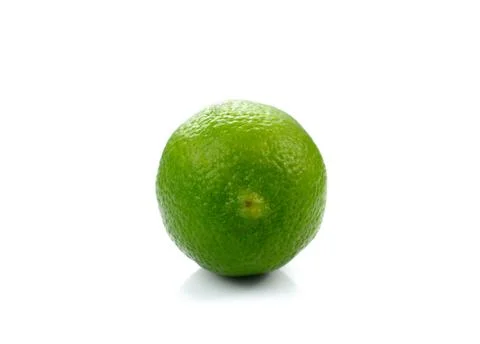 Lime fruit isolated on white background Stock Photos