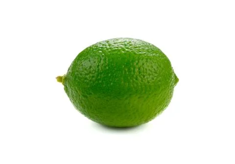 Lime fruit isolated on white background Stock Photos