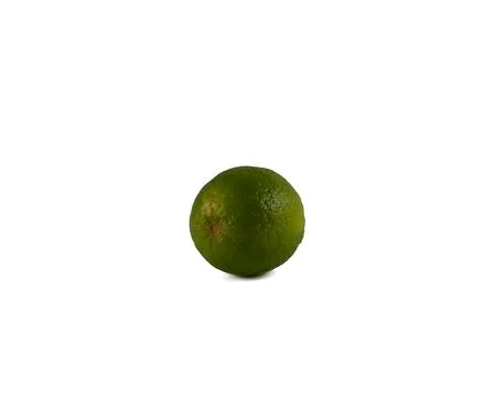 Lime fruit isolated on white background. Stock Photos