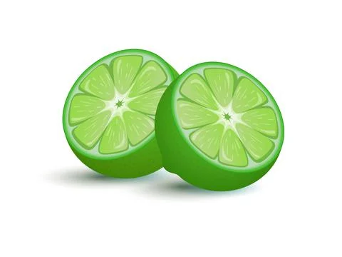 Lime fruit vector cartoon illustration. Exotic citrus full of vitamin c for Stock Illustration