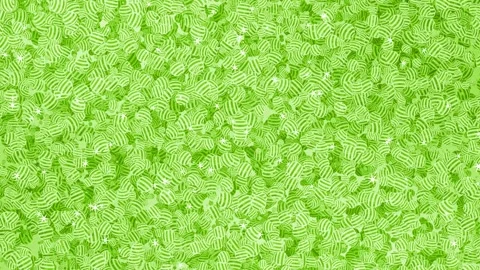 Lime green 3d rotating glass marble shiny glitter messy geometrical background Stock Footage 307672046