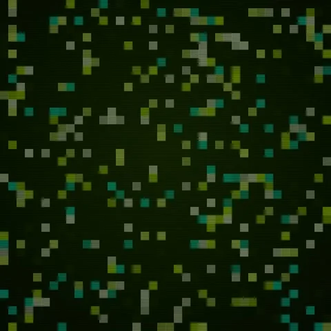 Lime green and cyan pixel mosaic glitch animation, glitch motion background Stock Footage 346233370