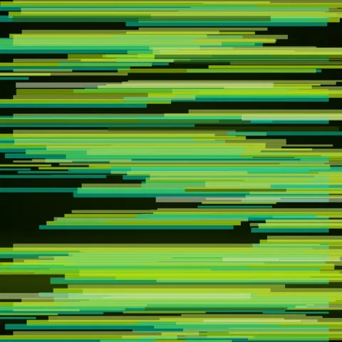 Lime green and cyan pixel sort streaks animation, square 1:1 Stock Footage 346236919