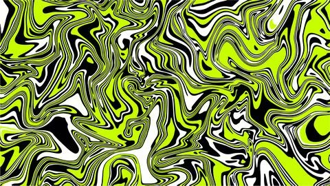 Lime green on black marble background design. Bright abstract liquid vector. Stock Illustration