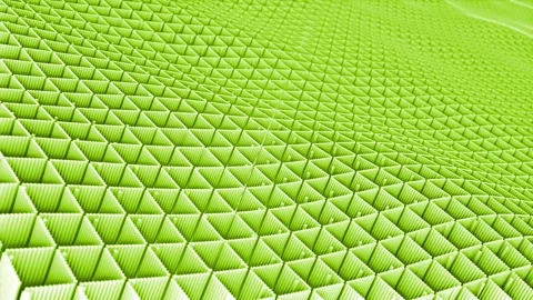 Lime green color 3d cube forming wave pattern simple and classy background Stock Footage 296089299