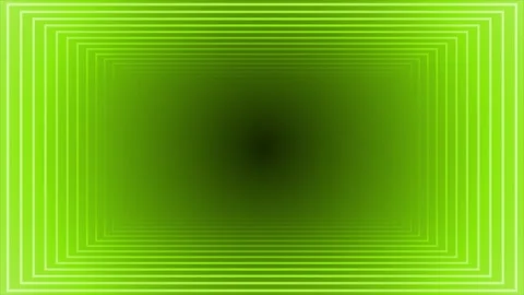Lime green color parallel lines 3d depth dark background Stock Footage 296638316