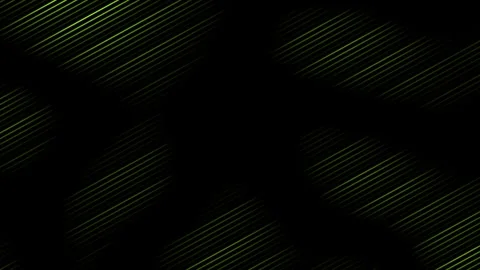 Lime green color parallel lines pattern flowing over black background Stock Footage 307516973