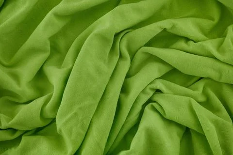 Lime green fabric texture background Stock Photos