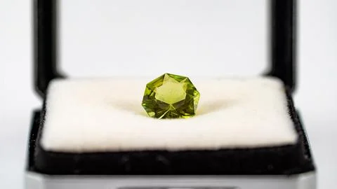 Lime Green Gem Stone Foto stock