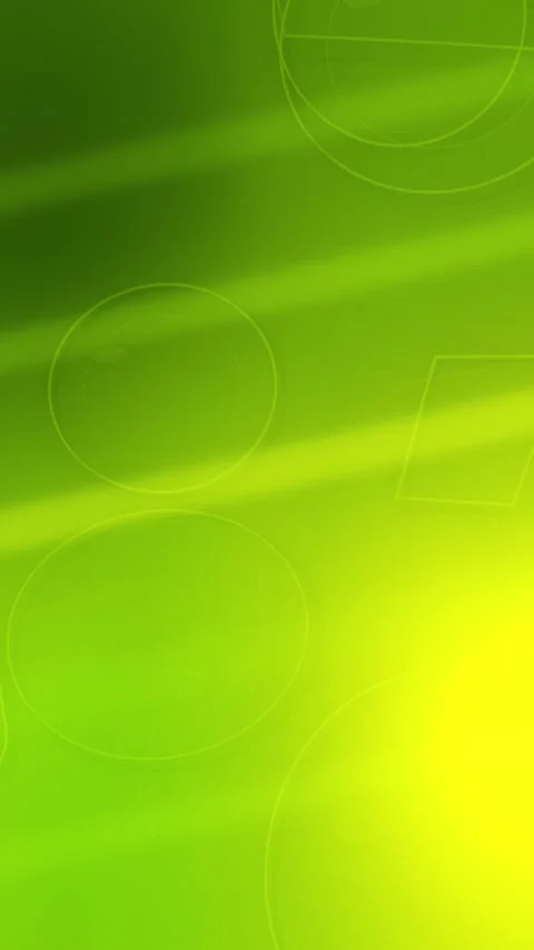 Lime green geometric gradient background template in seamless loop with circles Stock Footage 340340421