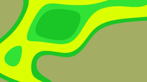 Lime green liquid shapes seamless modern background Stock Footage 334020377