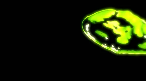 Lime Green Metal Liquid - 10 Stock Footage