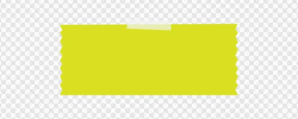 Lime green rectangle shape. Isolated yellow block element. イラスト素材