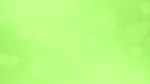 Lime green slowly falling white flower pattern elegant natural background Stock Footage 307675282