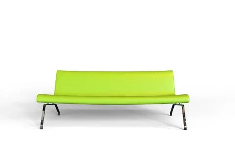 Lime Green Sofa Stock Illustration