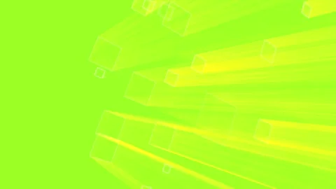 Lime Green Square Rays Animated Background Stock Footage