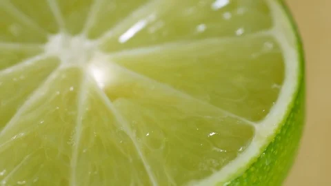 Lime half, CU, rotating Stock Footage 77337552