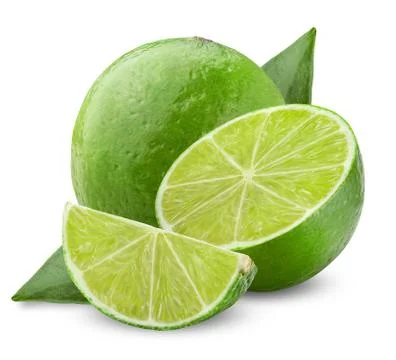 Lime with half Stock Photos