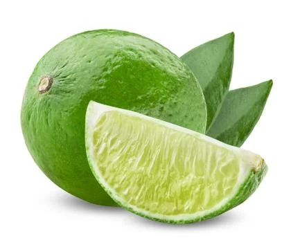 Lime with half Stock Photos